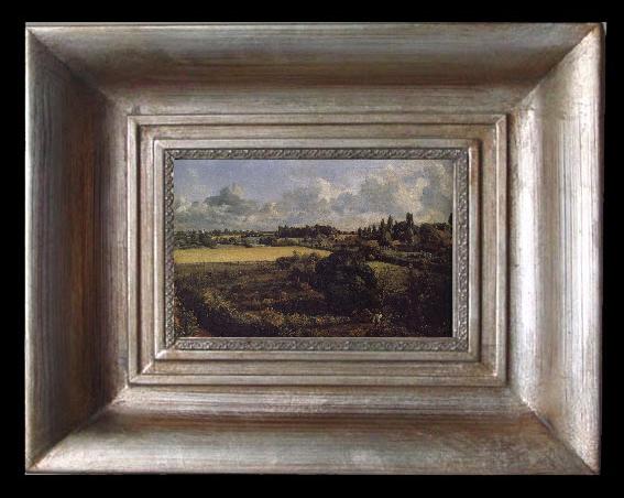 framed  John Constable The Kitchen Garden at East Bergholt House,Essex, Ta077-2
